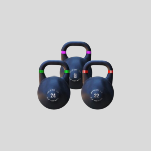 image of 3 kettlebells